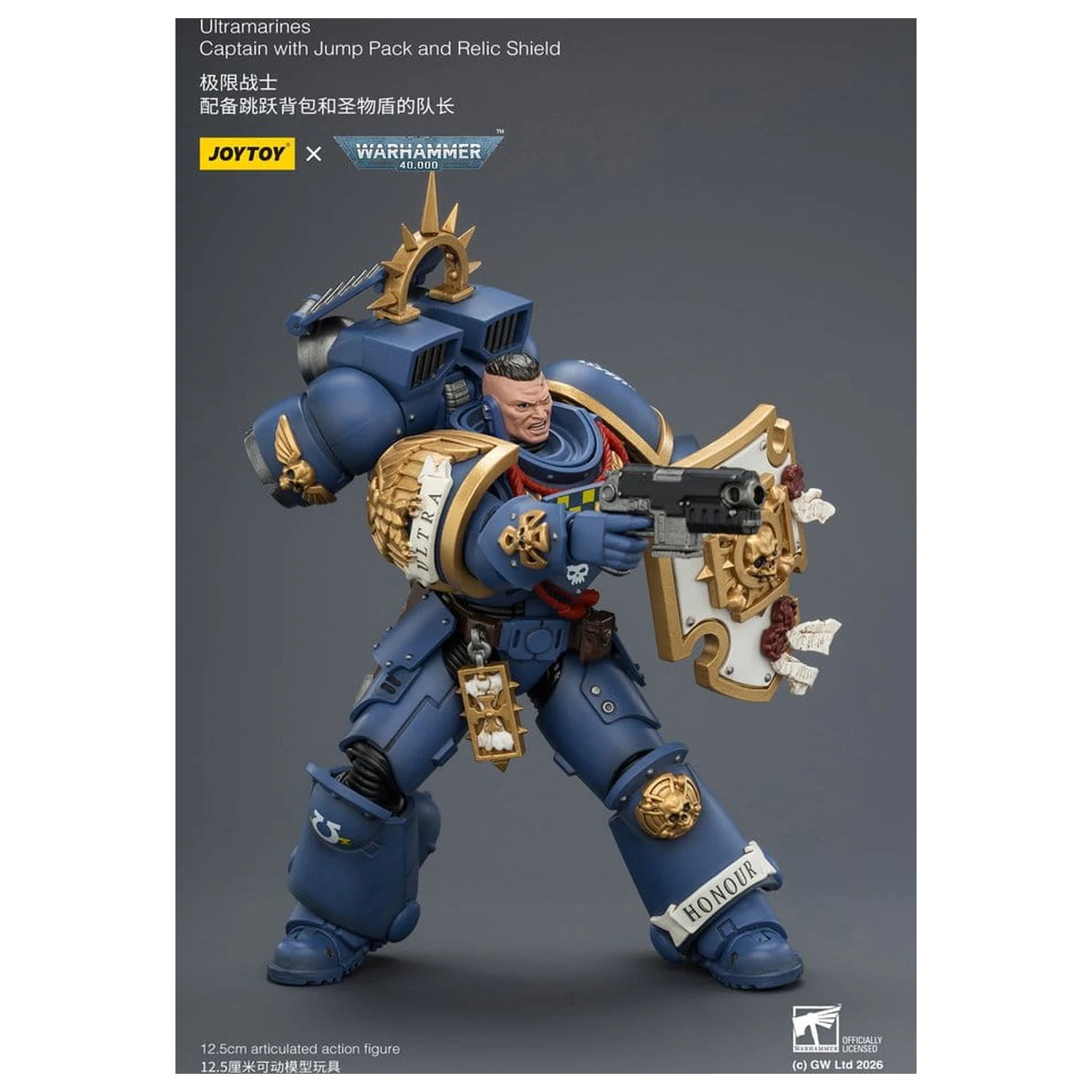 Warhammer Action Figure Ultramarines Captain 13 cm product photo