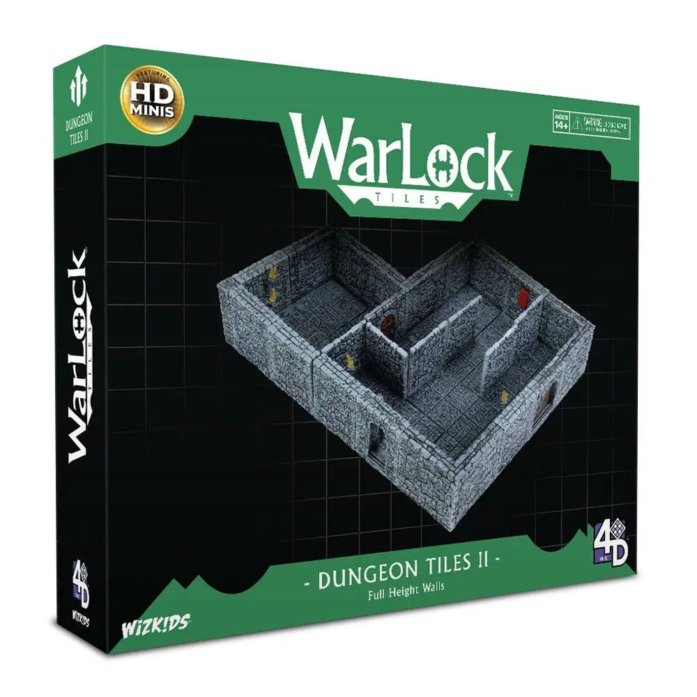 WarLock Tiles: Dungeon Tiles II - Full Height Stone Walls product photo