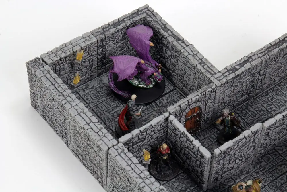 WarLock Tiles: Dungeon Tiles II - Full Height Stone Walls product photo