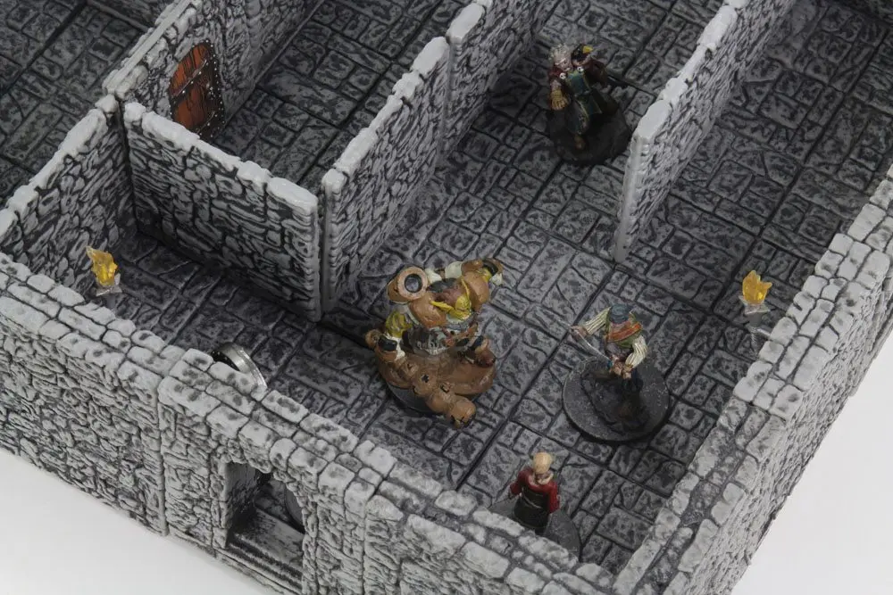 WarLock Tiles: Dungeon Tiles II - Full Height Stone Walls product photo