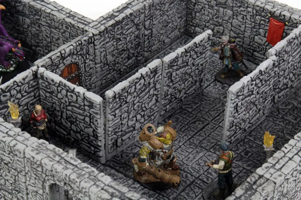 WarLock Tiles: Dungeon Tiles II - Full Height Stone Walls product photo