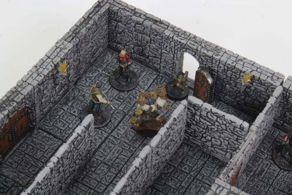 WarLock Tiles: Dungeon Tiles II - Full Height Stone Walls product photo