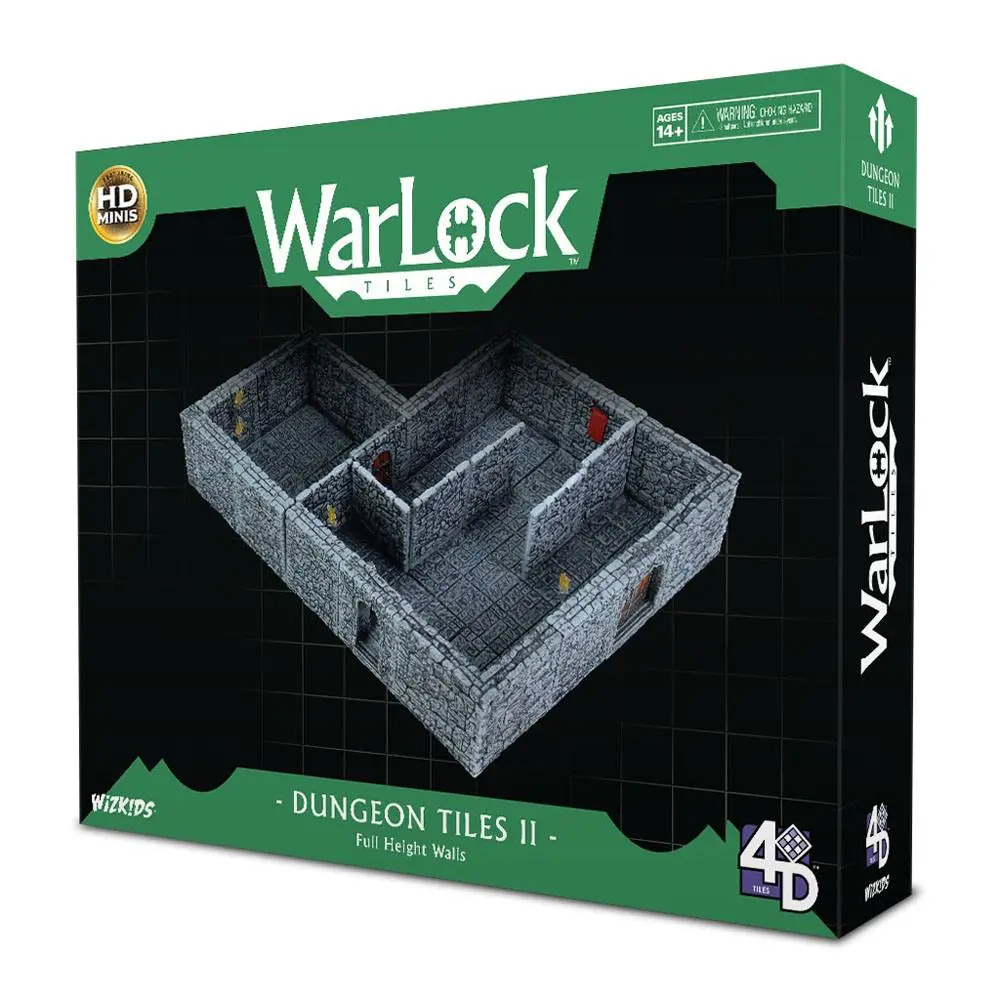 WarLock Tiles: Dungeon Tiles II - Full Height Stone Walls product photo