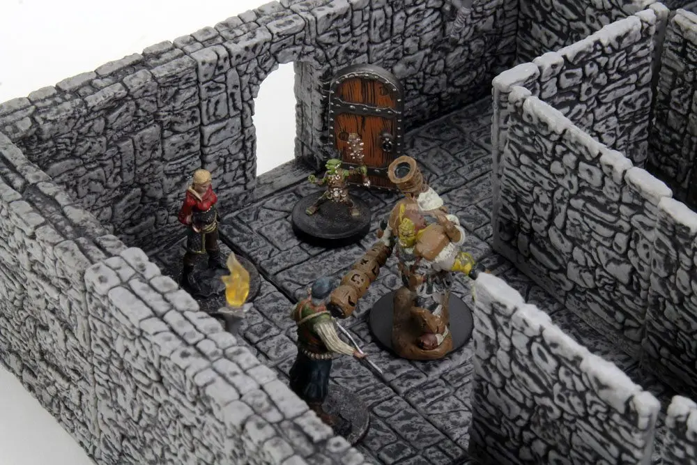 WarLock Tiles: Dungeon Tiles II - Full Height Stone Walls product photo