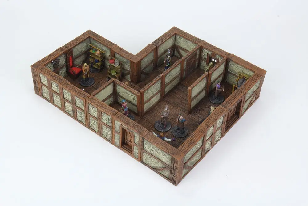 WarLock Tiles: Town &amp; Village II - Full Height Plaster Walls product photo