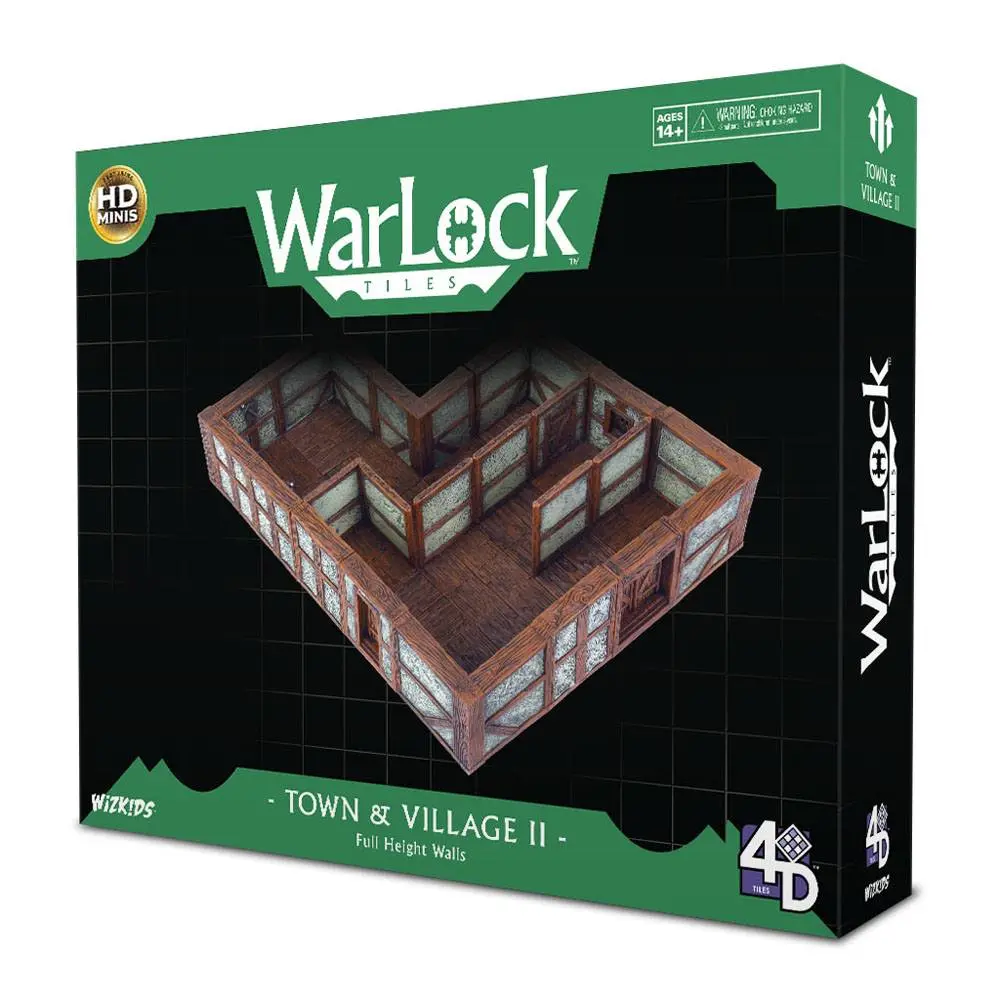 WarLock Tiles: Town &amp; Village II - Full Height Plaster Walls product photo