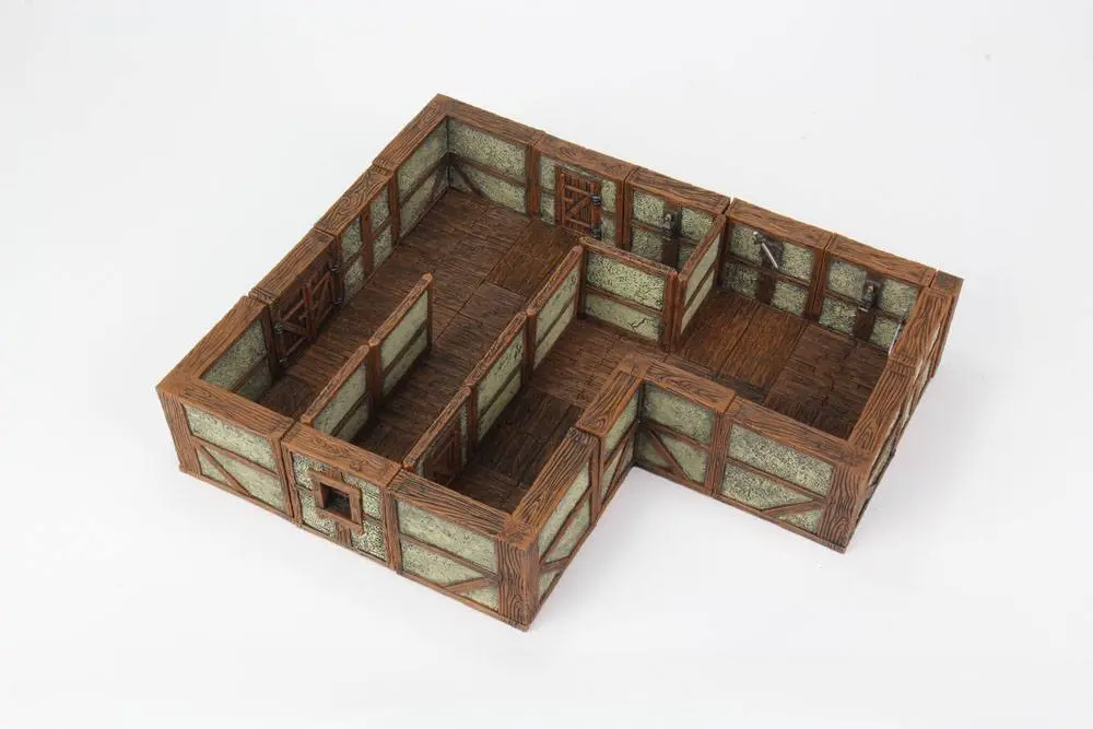 WarLock Tiles: Town &amp; Village II - Full Height Plaster Walls Expansion product photo