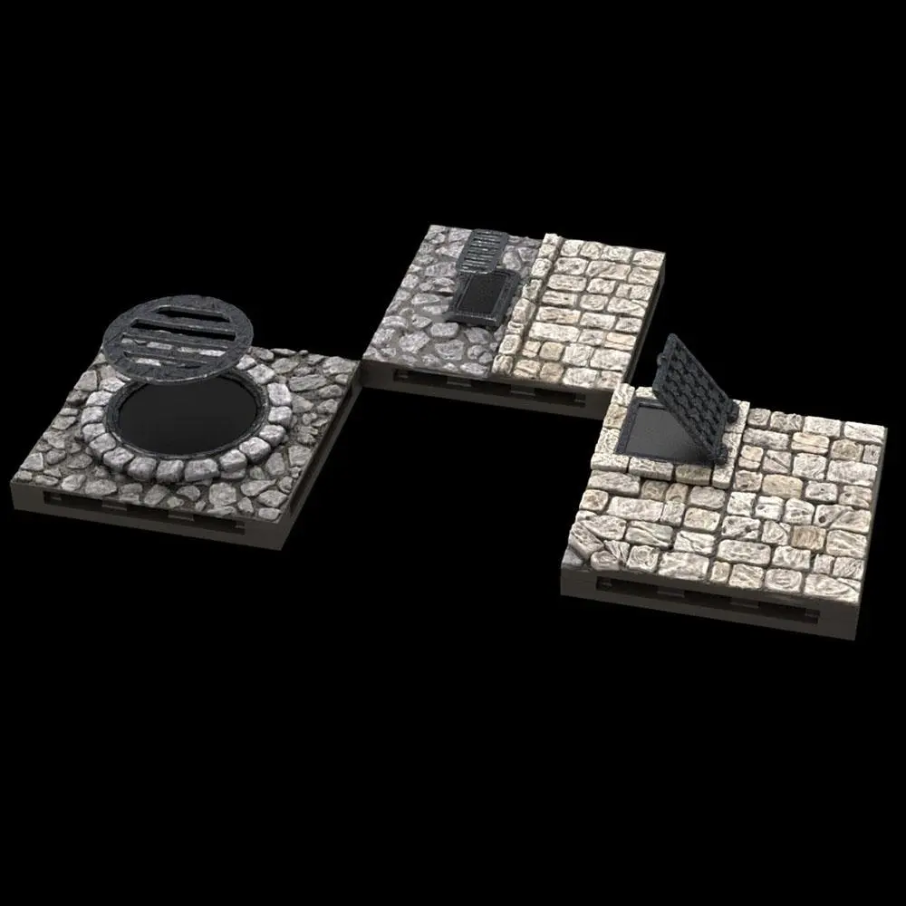 WarLock Tiles: Town &amp; Village - Town Square product photo