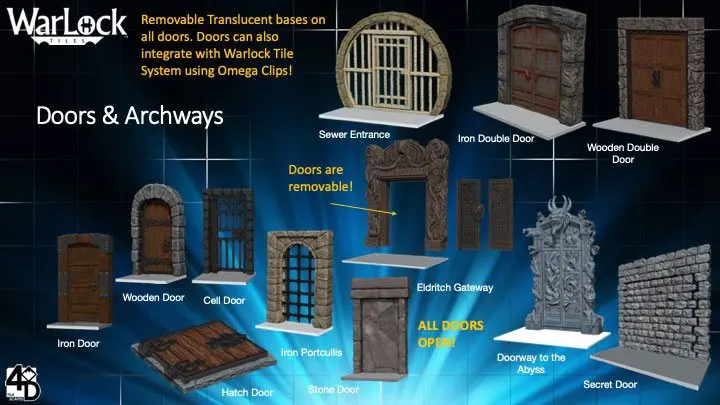 WarLock™ Tiles: Doors &amp; Archways product photo