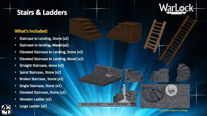 WarLock™ Tiles: Stairs &amp; Ladders product photo