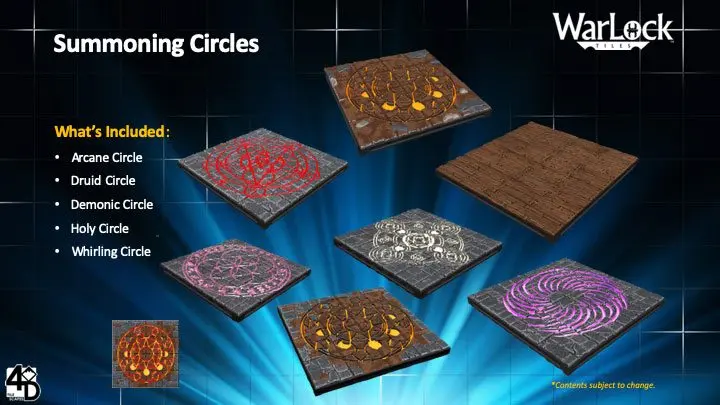 WarLock™ Tiles: Summoning Circles product photo