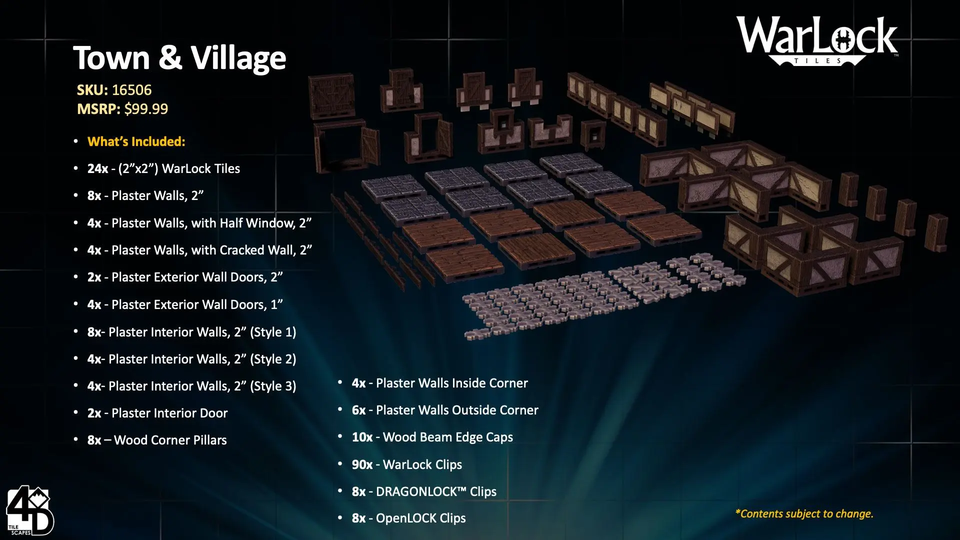 WarLock™ Tiles: Town &amp; Village product photo