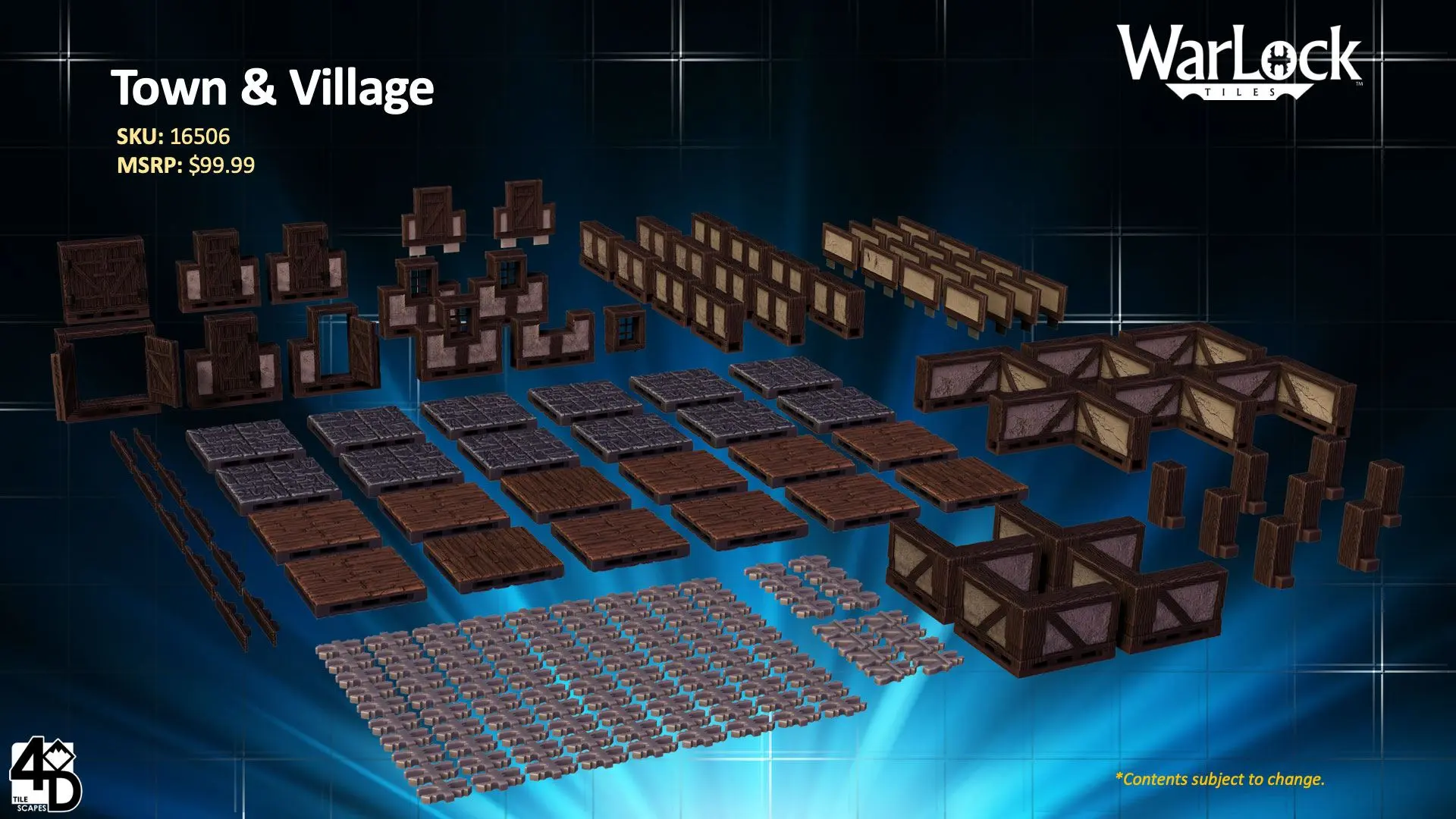 WarLock™ Tiles: Town &amp; Village product photo