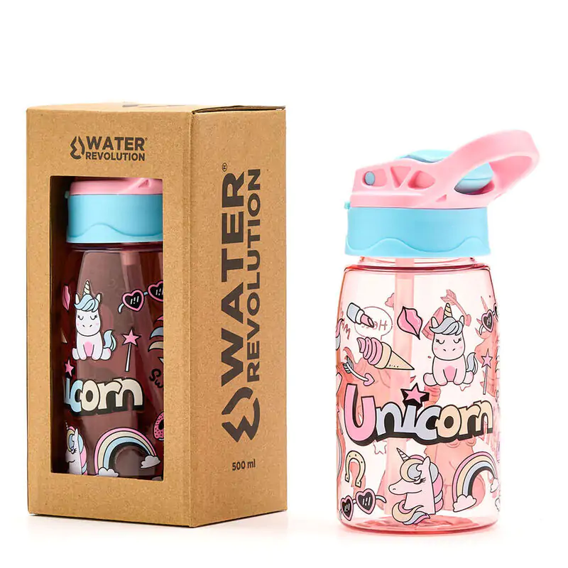 Watter Revolution tritan unicorn bottle 500ml product photo