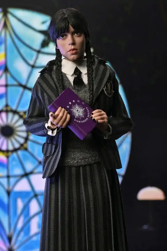 Wednesday Action Figures 2 Pack Wednesday Addams (Nevermore Uniform) and Enid 20 cm product photo