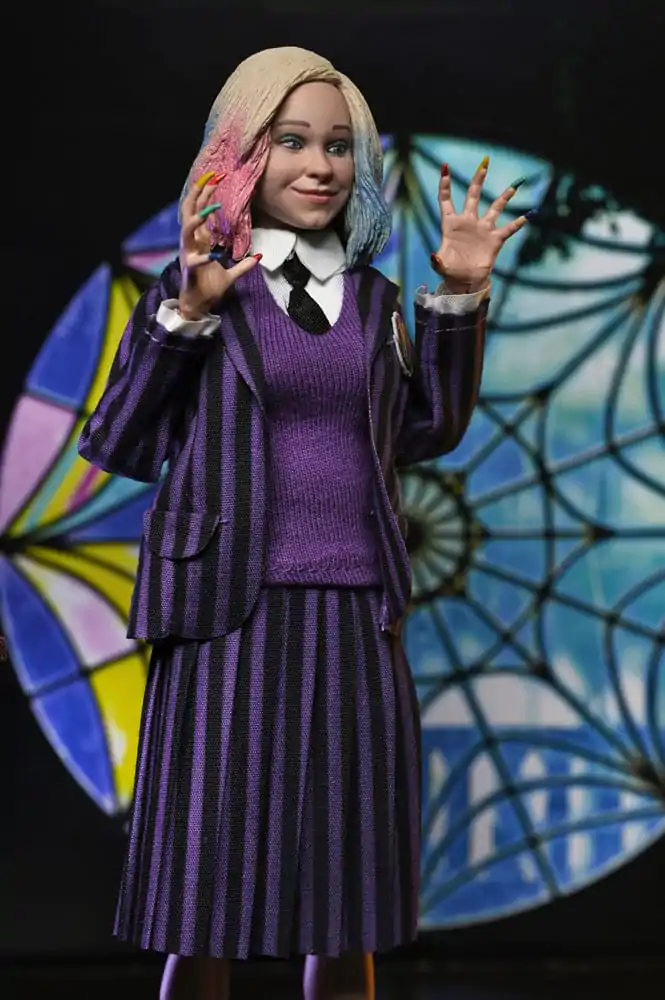 Wednesday Action Figures 2 Pack Wednesday Addams (Nevermore Uniform) and Enid 20 cm product photo
