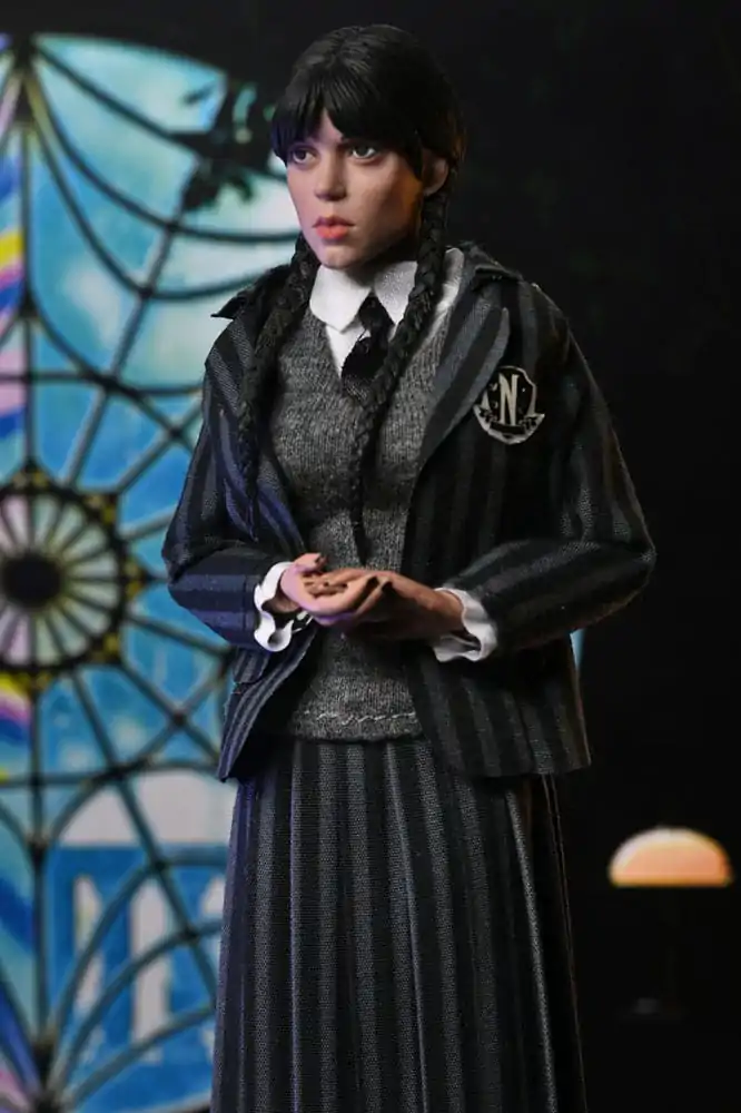 Wednesday Action Figures 2 Pack Wednesday Addams (Nevermore Uniform) and Enid 20 cm product photo