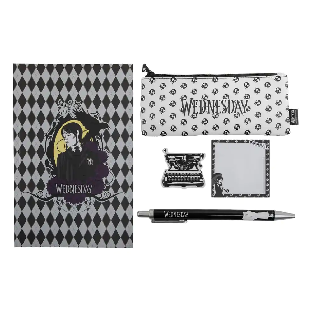 Wednesday 5-Piece Stationery Set Black product photo