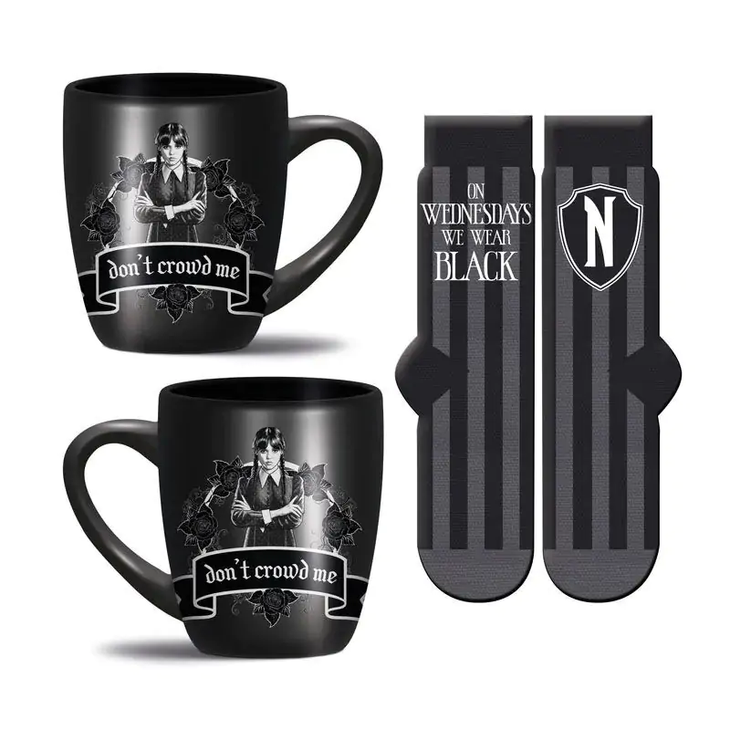 Wednesday Mug & Socks Set Wear Black product photo