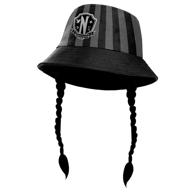 Wednesday braids bucket hat product photo