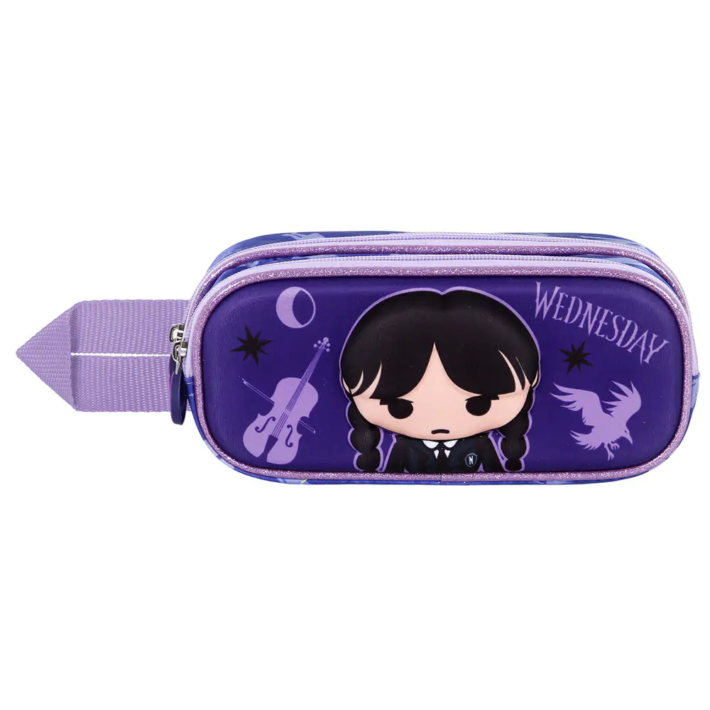 Wednesday chibi 3D double pencil case product photo