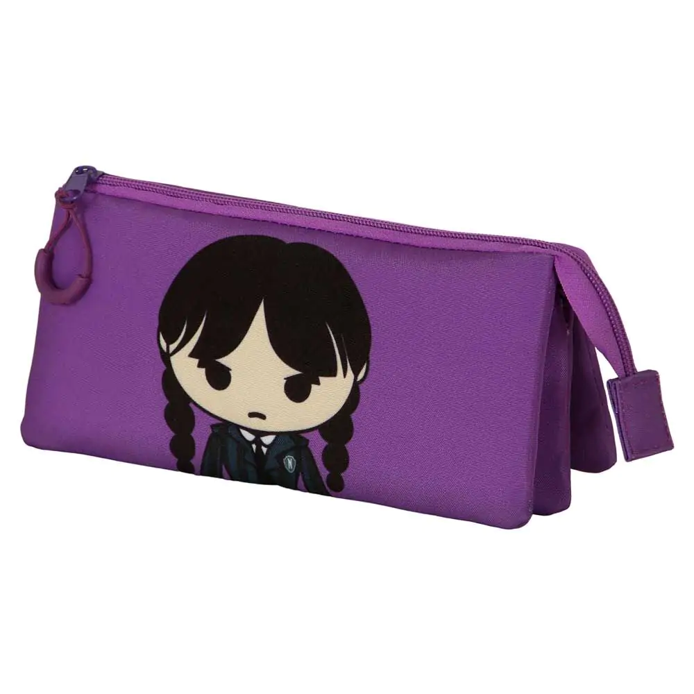 Wednesday Chibi triple pencil case product photo