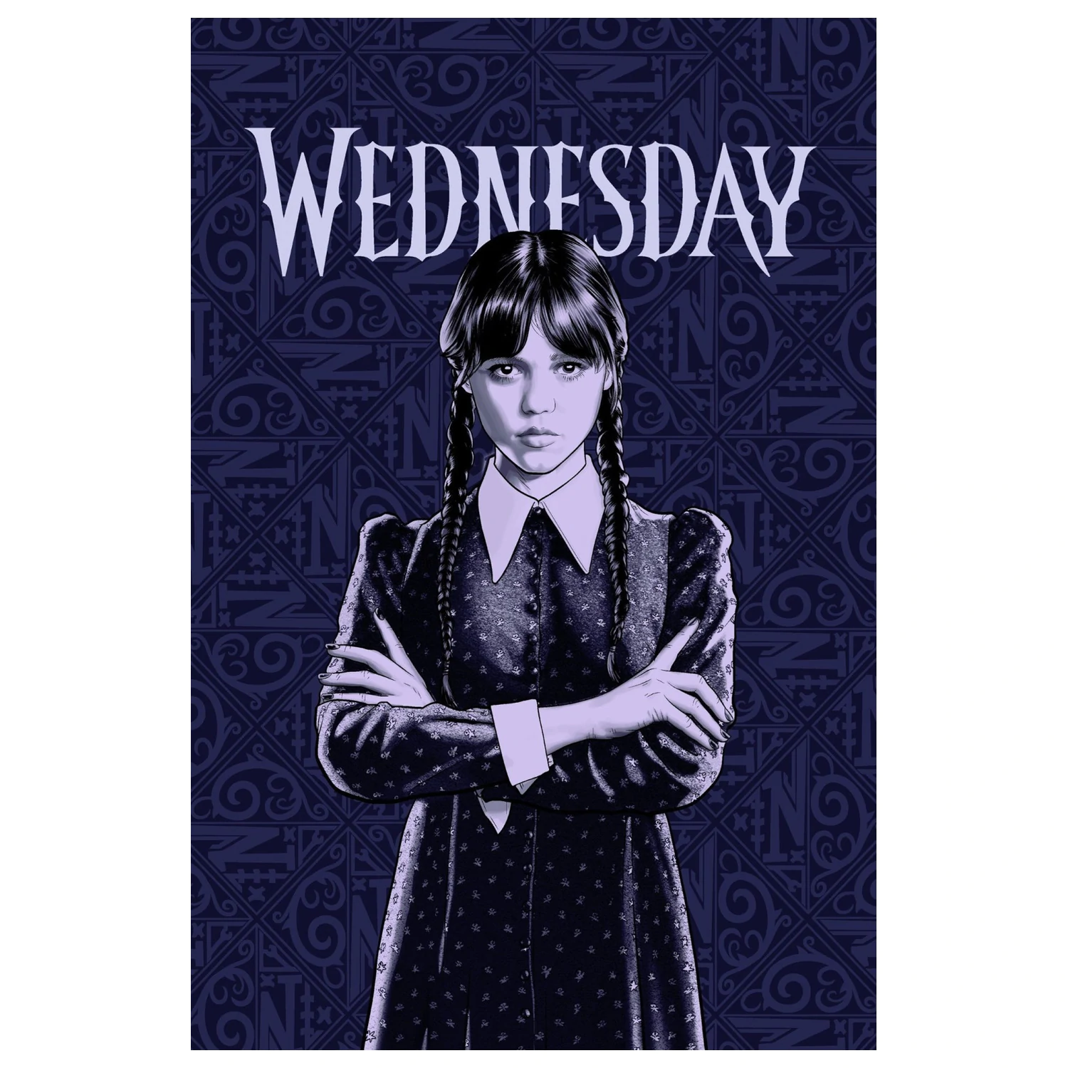 Wednesday Color fleece blanket product photo