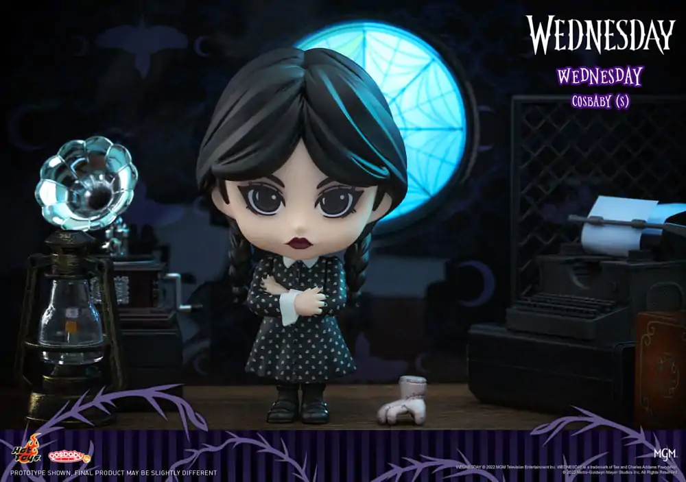 Wednesday Cosbaby (S) Mini Figure Wednesday Addams 11 cm termékfotó