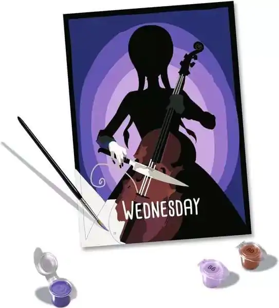 Wednesday CreArt Paint by Numbers Painting Set Wednesday 18 x 24 cm product photo