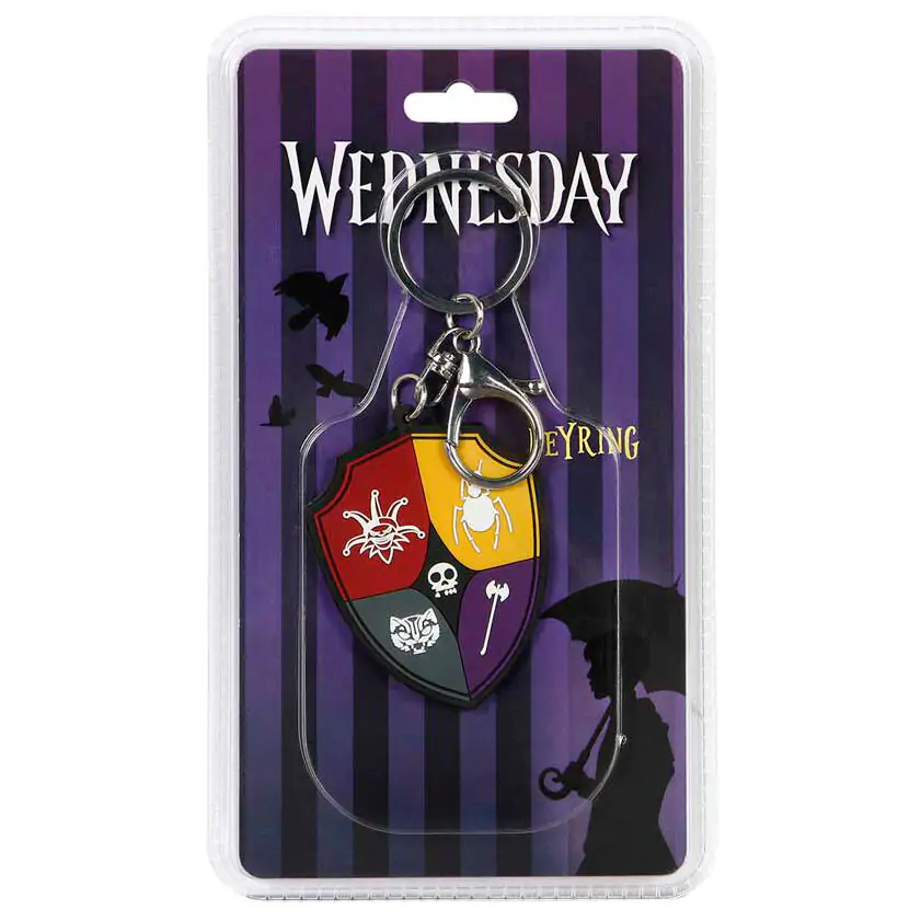Wednesday Crest keychain product photo
