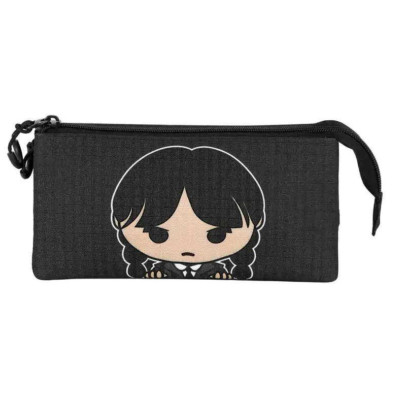 Wednesday Cute triple pencil case product photo