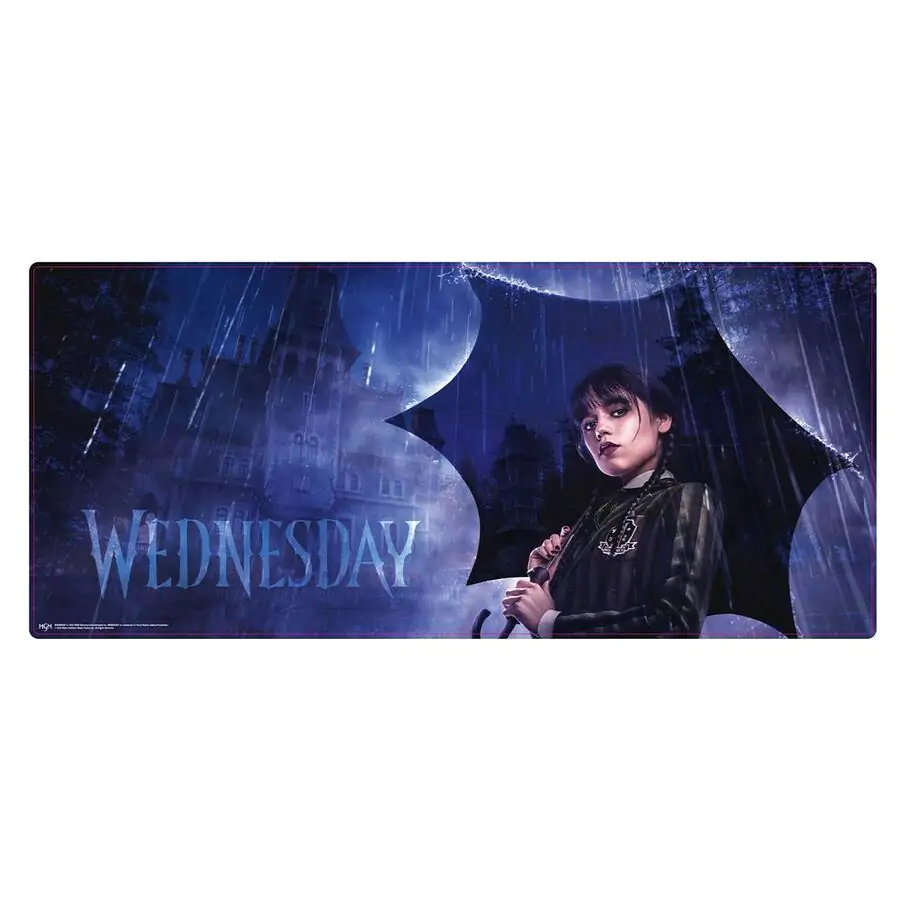 Wednesday gaming desk mat product photo