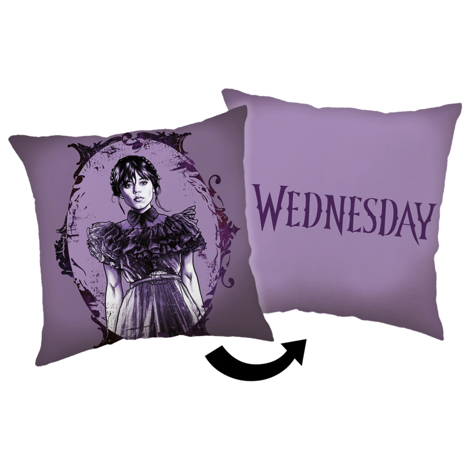 Wednesday Gothic throw pillow, decorative pillow 40x40 cm product photo