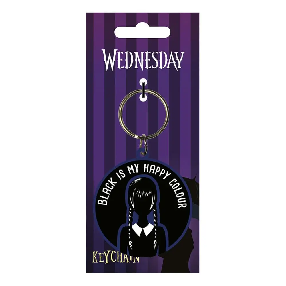 Wednesday Rubber Keychain Happy Colour termékfotó