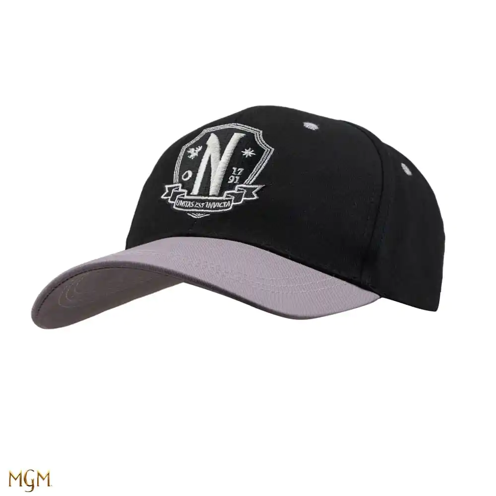 Wednesday Curved Bill Cap Nevermore Academy Black product photo