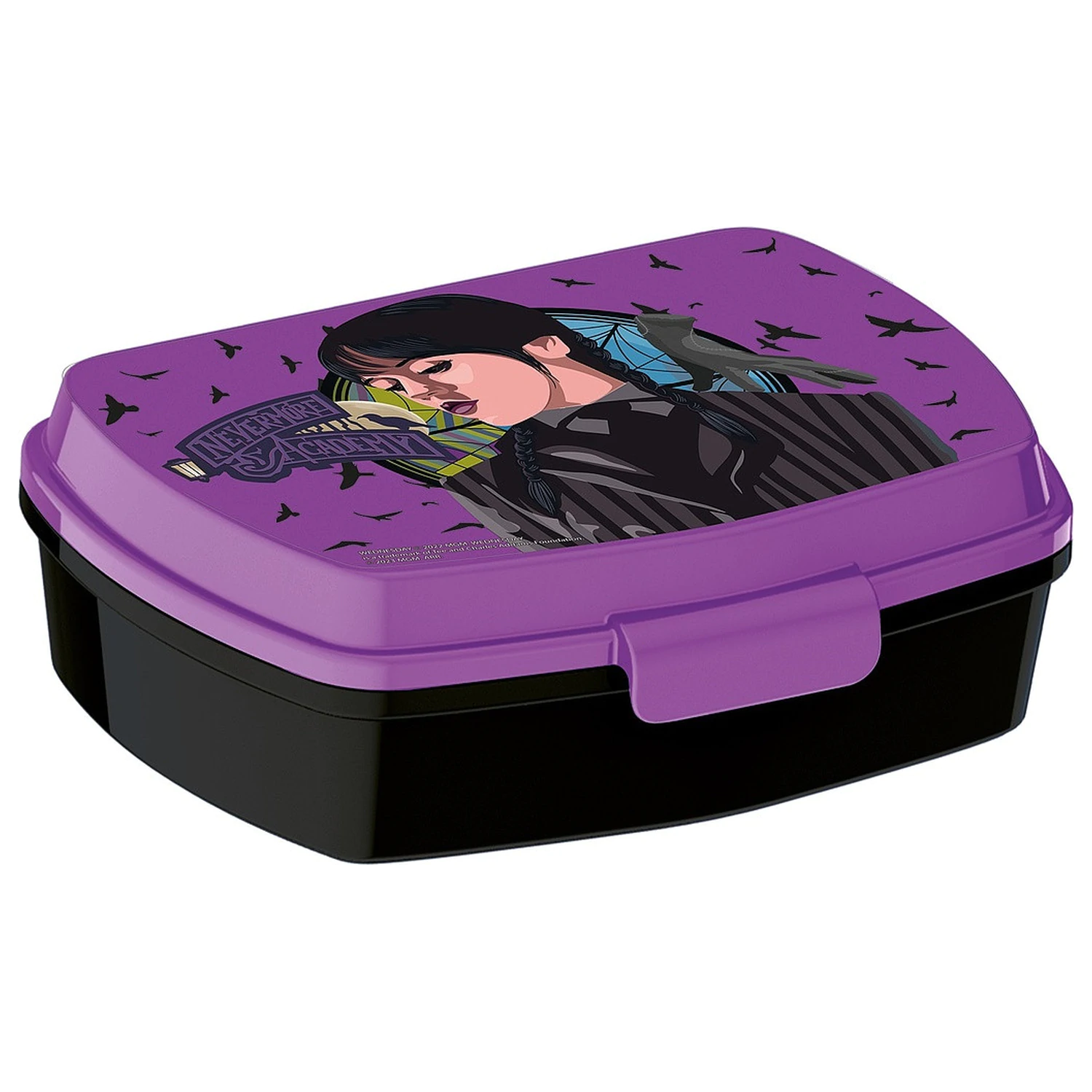 Wednesday Nevermore Academy funny sandwich box product photo