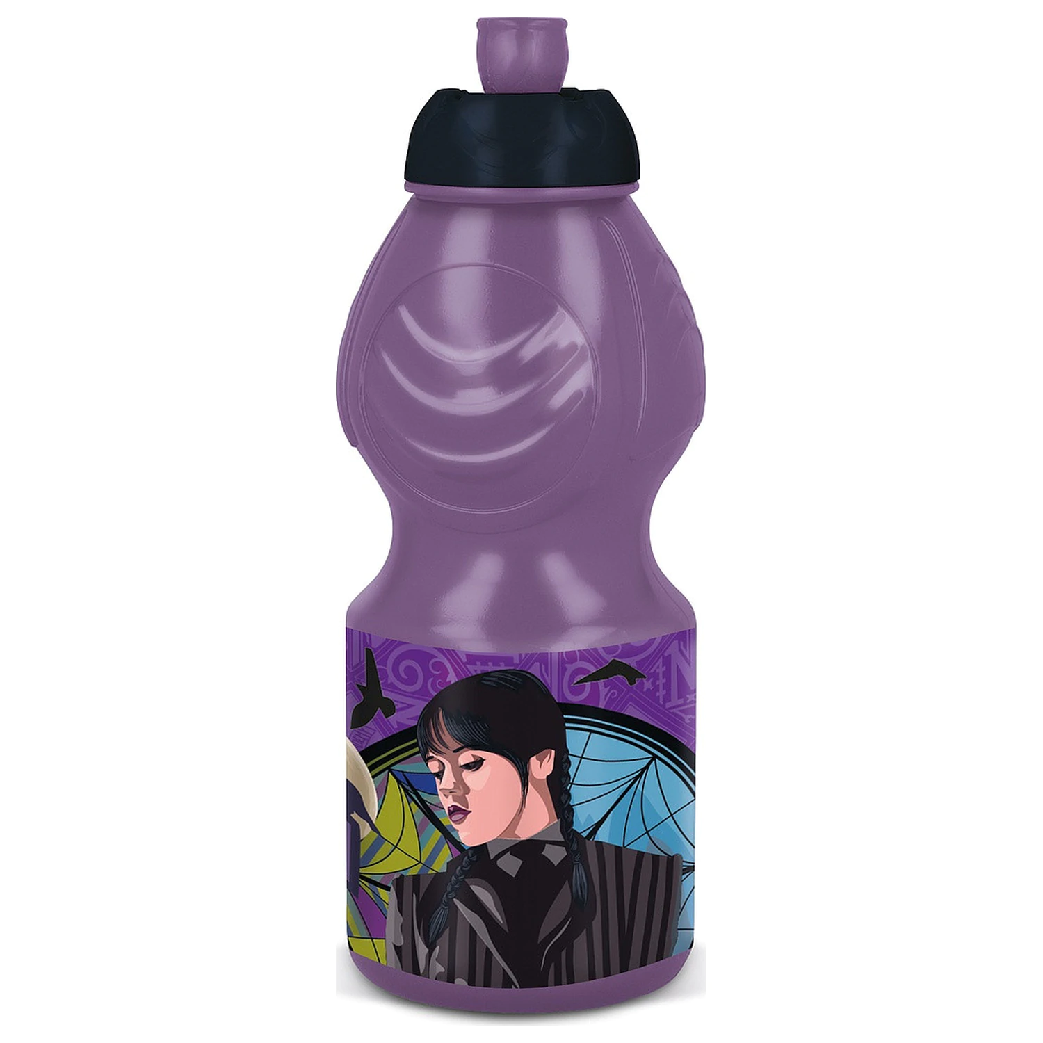 Wednesday Nevermore Academy Plastic Sports Bottle 400 ml product photo