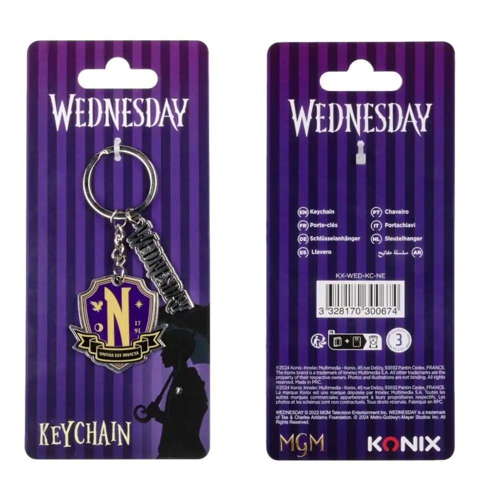 Wednesday Keychain Nevermore product photo