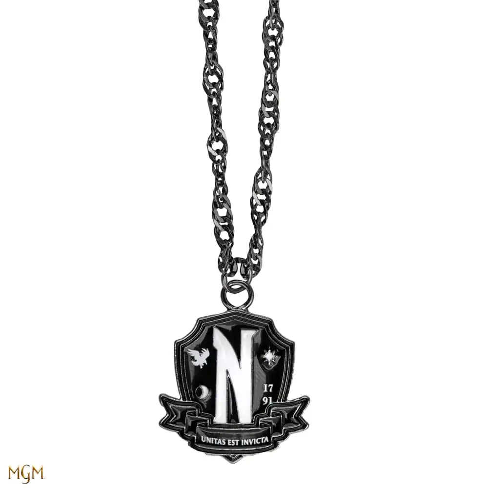 Wednesday Necklace with Pendant Nevermore Academy Black product photo