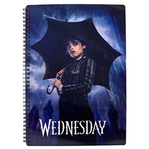 Wednesday rain A4 notebook product photo