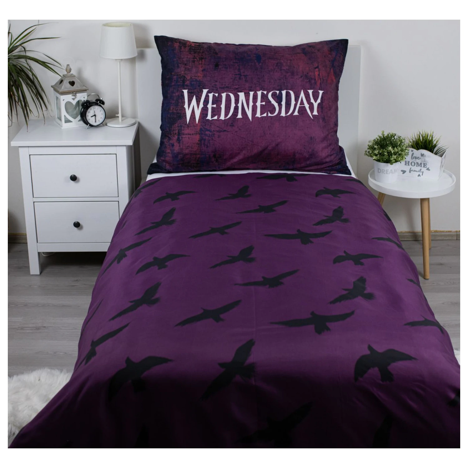 Wednesday Raven Microfiber Duvet Cover product photo