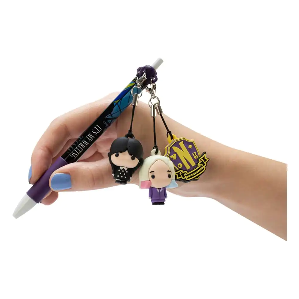 Wednesday Mini Pen Pal Pen & Pen Dangler Set product photo