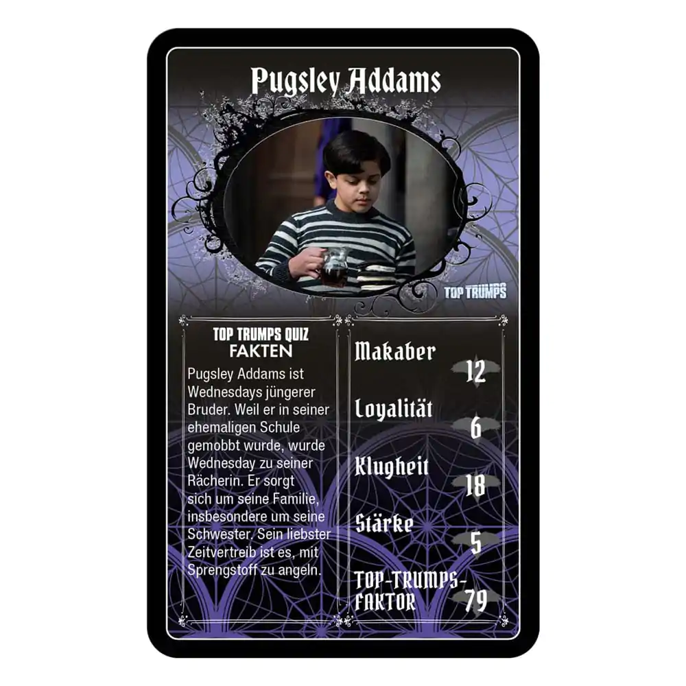 Wednesday Card Game Top Trumps *German Version* product photo