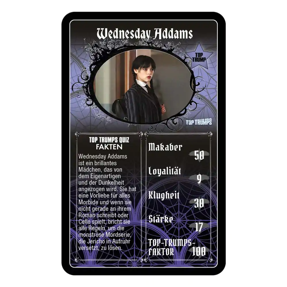 Wednesday Card Game Top Trumps *German Version* product photo