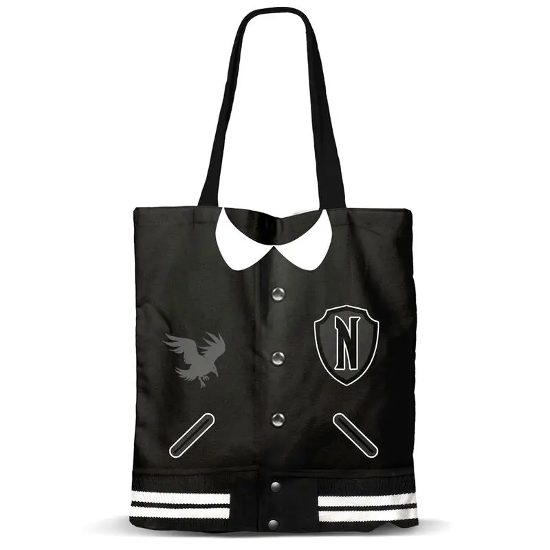 Wednesday Varsity shopping bag product photo