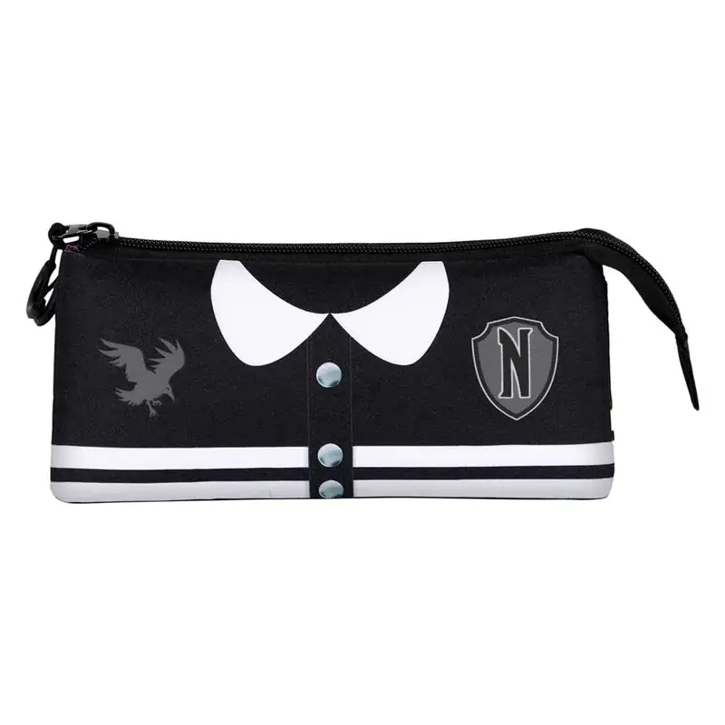 Wednesday Varsity triple pencil case termékfotó