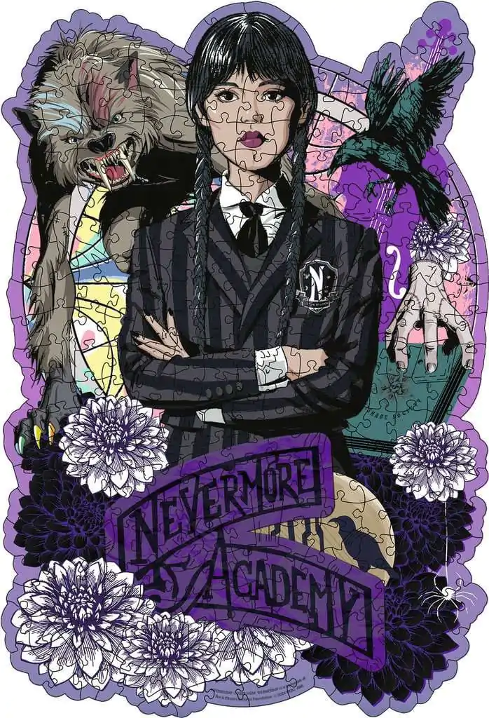 Wednesday WOODEN Jigsaw Puzzle Wednesday Addams (300 pieces) product photo