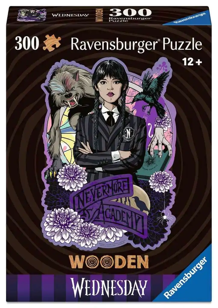 Wednesday WOODEN Jigsaw Puzzle Wednesday Addams (300 pieces) product photo