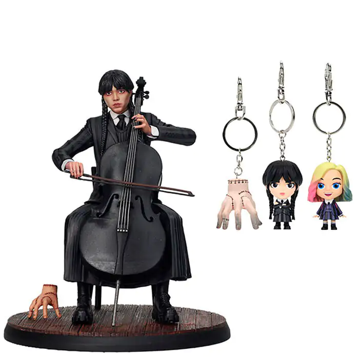 Wednesday Wednesday Cello figure and keychain product photo