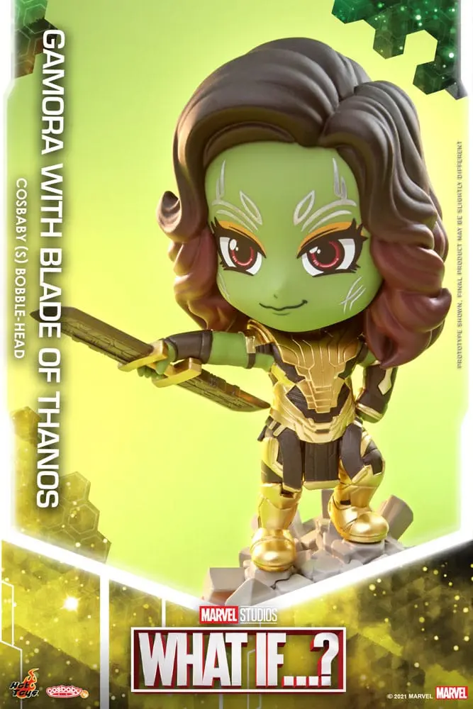 What If...? Cosbaby (S) Mini Figure Gamora (with Blade of Thanos) 10 cm termékfotó